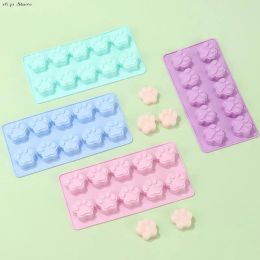 Molds Cat Dog Paw Mold Pet Frozen Treats Silicone Mold Puppy Cat Print Treat Moldes de Silicona Baking Accessoires Cupcake Topper