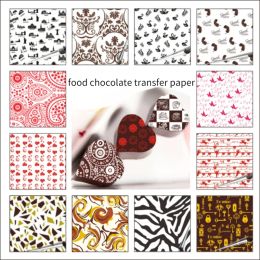 Mallen Chocolade Transfer Papier Vorm Luipaard Hof Patroon DIY Taart Afdrukken Decoratie Bakken Transfer Papier