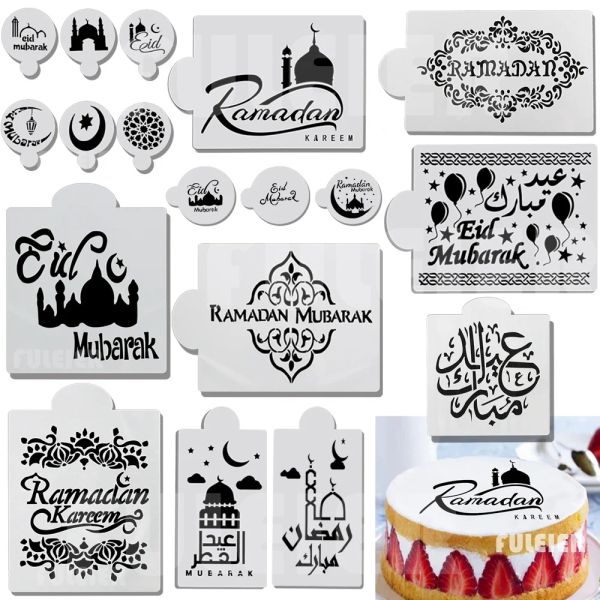 Moules eid mubarak conception décoration gâteau pochoir Ramadan mubarak pâtisse