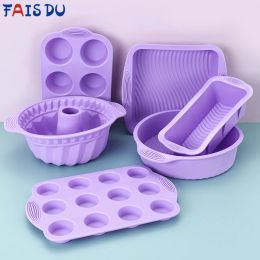 Moules Fais du Moule de cuisson violet pour la forme de pâte et les accessoires outils de décoration de gâteau Moule de cuisson au four