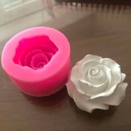 Moules de fleur floraison rose Shape Silicone 3d Moule de gâteau fondant Fondant cupcake gelée