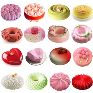 Molds Hot Design Pastry Silicone Molds for Baking Cake Mold Nit -Stick Mousse Mold Chiffon Brownie Pan Baking Gereedschap
