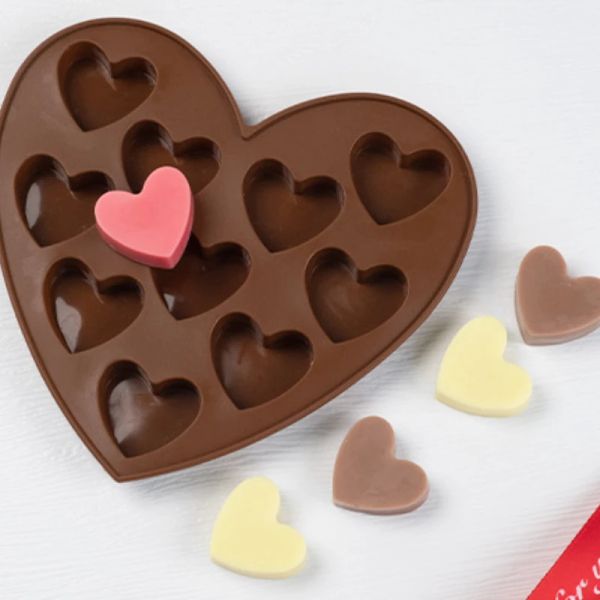 Moules Multi Size Love Silicone Chocolate Mold Heart Candy Geke Baking Set Ice Cake Mold Moule Savon Faire des cadeaux de la Saint-Valentin