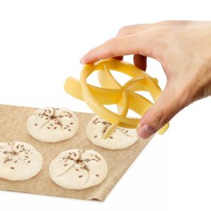 Moules en plastique pâte cutter pâte biscuit presser des rouleaux de pain fait maison tampon de boulange de boulangerie