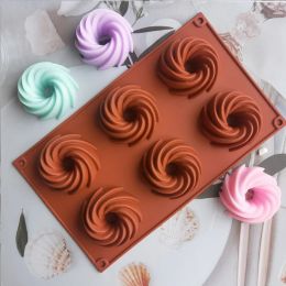Vormen poreuze spiraalvormige cake siliconen mal bakgereedschap donut chocolade jelly ijs kubus schimmel koekje decor maken zeep kaarsen schimmel geschenken