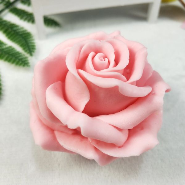 Moules PRZY Rose moule Silicone Bouquet de Roses 3D savon moules fleur gâteau moule décorations argile résine chocolat bougie outils de cuisson