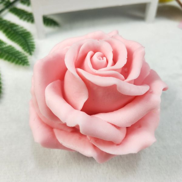 Moldes PRZY Molde de Rosa Ramo de Rosas de Silicona Moldes de jabón 3D Molde de Pastel de Flores Decoraciones Arcilla Resina Chocolate Vela Herramientas para Hornear