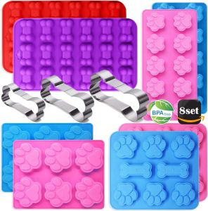 Molds Puppy Dog Paw en Bone Cat Ice Trays Siliconen Pet Behandels Soap Chocolate Jelly Candy Mold Cake Decorating Baking Molds
