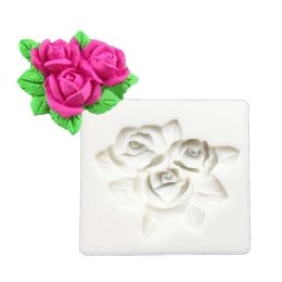 Moules de forme de rose Moule de silicone