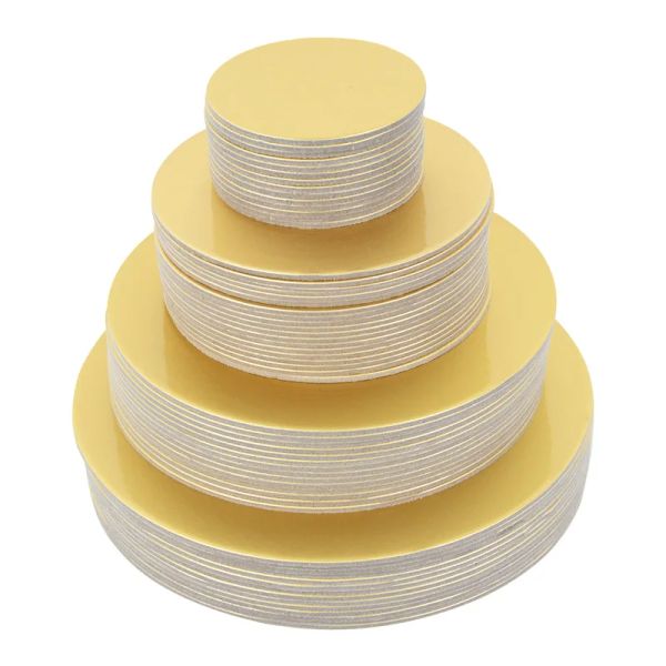 Moules Rond Round Gold Cake Boards Diamètre 1026 cm Plateau de dessert à gâteau jetable pour le mariage Mariage Birthday Party Cake Tool Doy