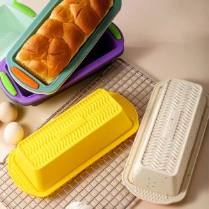 Molds Siliconen bakvormen Nitvang rechthoek Cake Pannen Loaf Pan eenvoudig losgelaten brood toast schimmel keuken accessoires gebakgereedschap