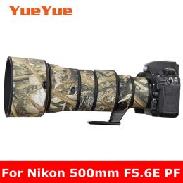 Monter pour Nikon AFS Nikkor 500 mm F5.6 E PF ED VR VRAPHERPROPHER LENS CAMOUFLAGE MABEUR COVER ROUVE COBLE COVE DE PROTHER