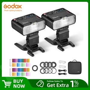 Mount Godox MF12K2 RO FLASH 2 KIT LIGHT MINI Speedlite Breetin Godox X System TTL Flash + Color Filtre Diffuseur pour Ro Shots