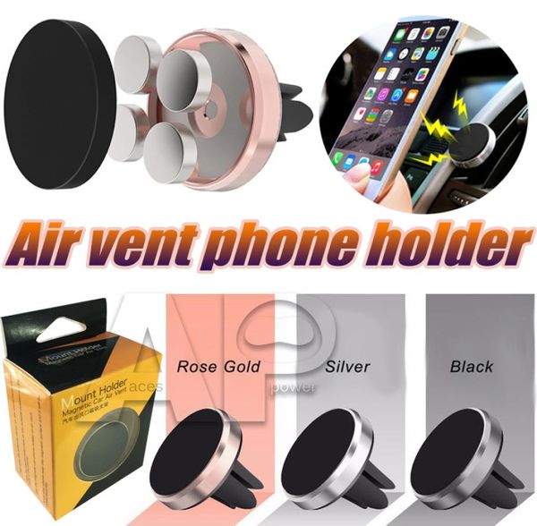 Mount Holder Magnetic Car Air Vent Téléphone Bracket Universal Hand Mobile Mobile Equipment Cars pour Samsung S20 Ultra Note 108775364