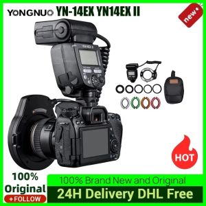 Mount Yongnuo yn14ex yn14ex II Flash Led TTL RO Ring Lite Flash Speedlite Light voor Canon 5D Mark II 5D Mark III 6D 7D 60D Camera's