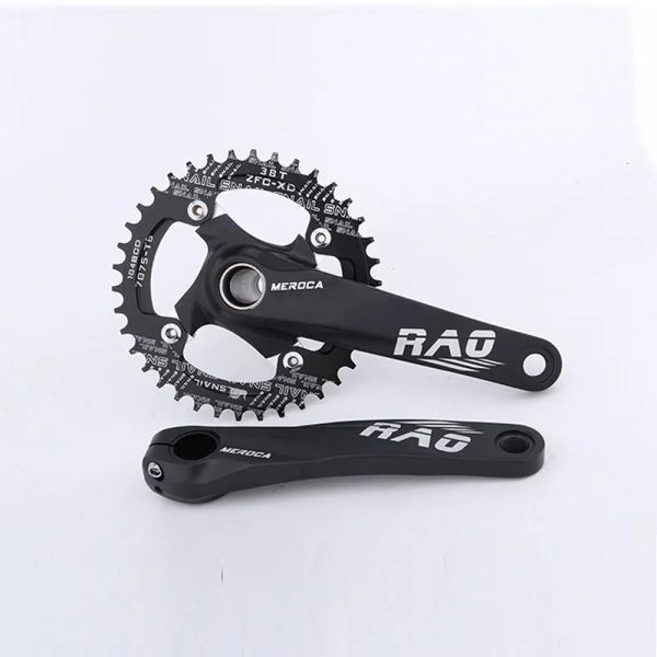 Crome de vélo de montagne 170 mm avec support inférieur 104bcd 34T 36T 38T Pouchure de vélo en aluminium alliage MTB Crankset