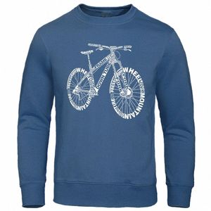 Bicicleta de montaña Ciclismo con capucha Bicicleta Increíble sudadera Hombres Harajuku O-cuello Sudadera con capucha Casual Sudadera con capucha Otoño Fleece Fi Tops V62q #