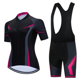 VTT femme ensemble cyclisme Jersey femmes vêtements de sport en gros vêtements femme vêtements femmes Shorts ensembles 240113