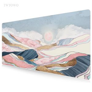 Mountain Sunrise Mouse Pad Gamer XL Home Custom Mousepad XXL toetsenbord pad Natural Rubber Carpet Non-Slip Desktop Mouse Pad