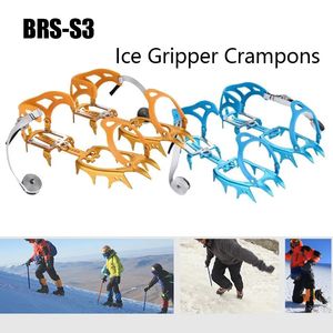 Crampons d'alpinisme BRS S3 14 dents griffes Crampons chaussures ultralégères antidérapantes en alliage d'aluminium équipement de Crampons d'alpinisme 231021