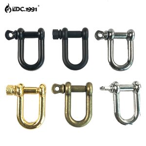 Bergbeklimmen Stijgijzers EDC1991 10PCS RVS U-vorm Beugel Anker Verstelbaar Outdoor Touw Paracord Armband Gesp Tool 231024