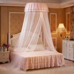 Gemonteerde Mosquito Net Princess Tent Gordijn Home Dome Opvouwbare Bed Luifel met haak Twin volledige koningin D30