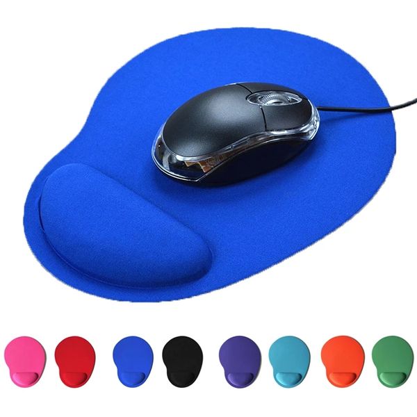 Alfombrilla de ratón EVA con soporte para pulsera, alfombrilla de ratón para juegos, alfombrilla de ratón de Color sólido, cómoda alfombrilla de ratón con reposamuñecas para PC y portátil