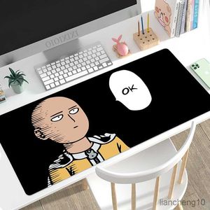 Muiskussens pols anime One Punch Man Mouse Pad XL Large Mouepad XXL MousePads Desk Mats Office Natural Rubber Computer Muizen Pad Mouse Mat R230823