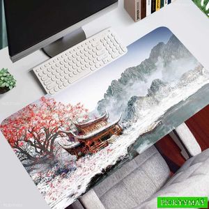 Muismatten Pols Artistiek Schilderen Kantoor Muismat Gaming Mousepad Muis Mat Toetsenbord Mat Bureau Mat Tafel Tapijt Computer Laptop Pad R230707