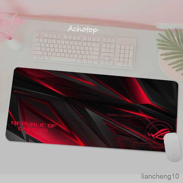 Tapis de souris poignet ASUS tapis de souris d'ordinateur taille personnalisée Gamer bureau de jeu grand tapis d'anime tapis de souris personnalisé clavier Pc Xxl tapis personnalisés R230710