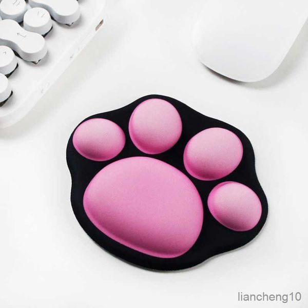 Tapis de souris Poignet Patte de Chat Tapis de Souris Repose-Poignet Confortable Main Oreiller Support de Poignet Papeterie Fournitures de Bureau à Domicile R230711