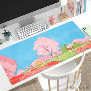 Muismatten Pols Schattig Anime Muismat Gaming XL Large Home Custom Mousepad XXL Muismat Kantoor Natuurrubber Antislip Soft Laptop Muismat R230710