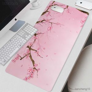 Muismatten Pols Schattig Roze Kersenbloesem Muismat Gaming XL Home Mousepad XXL Muismat toetsenbord pad Tapijt Kantooraccessoires Pad R230710