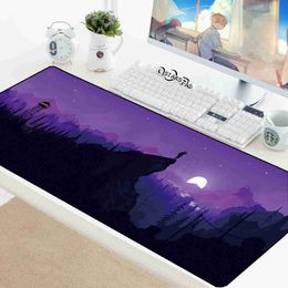 Tapis de souris poignet forêt profonde ordinateur portable Gamer tapis de souris jeu grand bord de verrouillage clavier tapis de souris 70x30 cm tapis pour ordinateur portable