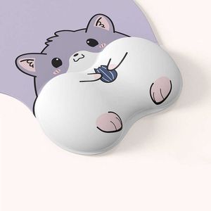 Tapis de souris Poignet Hamster Tapis de souris mignon Gaming Repose-poignet Tapis de souris Dessin animé Clavier Souris Bureau Ordinateur Table Tapis de bureau R230710