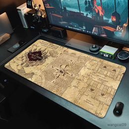 Alfombrillas de ratón muñeca Harries Potters alfombrilla de ratón impresión HD ordenador Gamers borde antideslizante alfombrilla de ratón XXL90x40cm teclado escritorio Pad R231031