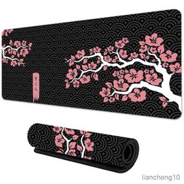 Tapis de souris Poignet Grand tapis de souris de jeu XXL Sakura Tapis de bureau Base en caoutchouc antidérapant Tapis de clavier d'ordinateur Tapis de jeu Tapis de souris Grand tapis de souris R230819