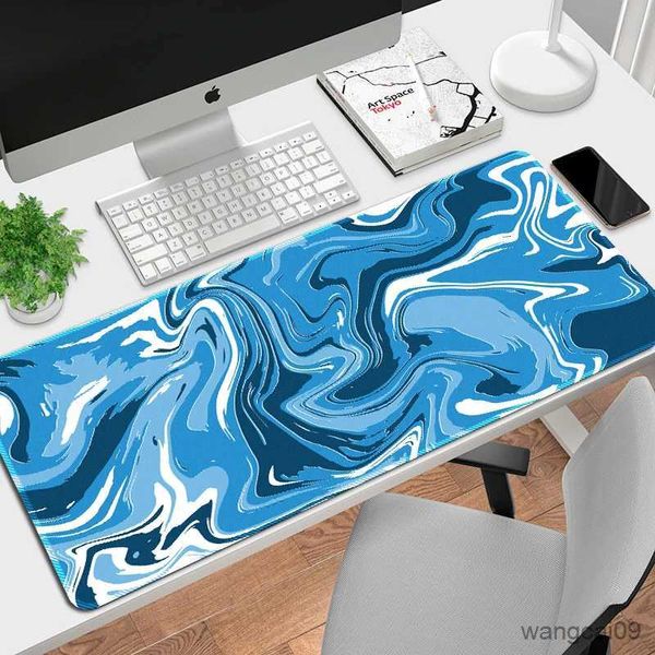 Tapis de souris poignet liquide ordinateur tapis de souris tapis de souris de jeu abstrait grand 900x400 tapis de souris Gamer XXL tapis de bureau tapis de clavier R231031