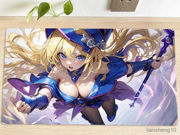 Tapis de souris Poignet Tapis de jeu Dark Magician Girl Tapis Cartes à collectionner Tapis de jeu Tapis de souris Table Bureau Tapis de jeu Tapis de souris Sac R230819