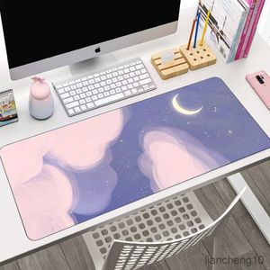 Muiskussens pols paarse gaming mousepad schattige wolk grote muis pad keyboard muis muizen matten tapijt anti-slip laptop computertafel bureau mat r230823