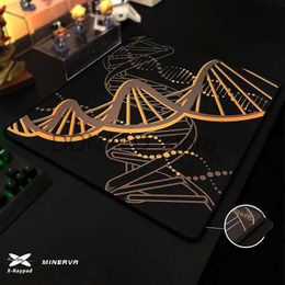 Коврики для мыши Подставки для запястий Толщина 490x400x6 мм X-raypad Minerva DNA Толщина 6 мм Прочные коврики для игровой мыши для тяжелых условий эксплуатации CF CSGO Нескользящая резиновая основа J231215