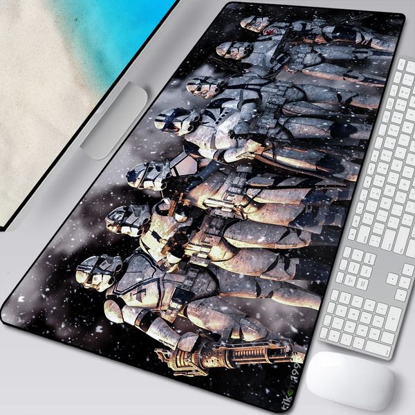 Alfombrillas para mouse Reposamuñecas 90x40 cm Almohadilla para teclado para juegos grande Computadora Gamer Tableta Escritorio Mousepad con bloqueo de borde XL Office Play Mouse Mats 231204