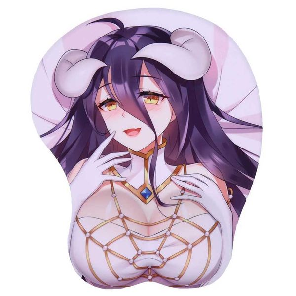 Pads de souris Le poignet repose un coussin de souris anime 3D avec support de poignet en gel y240423