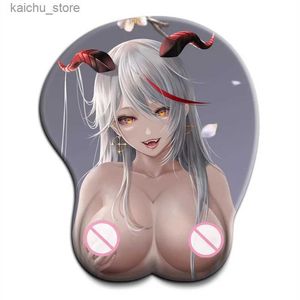 Mouse Pads poignet Rests Azur Lane Aegir 3D Big Breasts Ass Mouspad avec un poignet Oppai Rest Anime Gaming Mouse Pad Y240419
