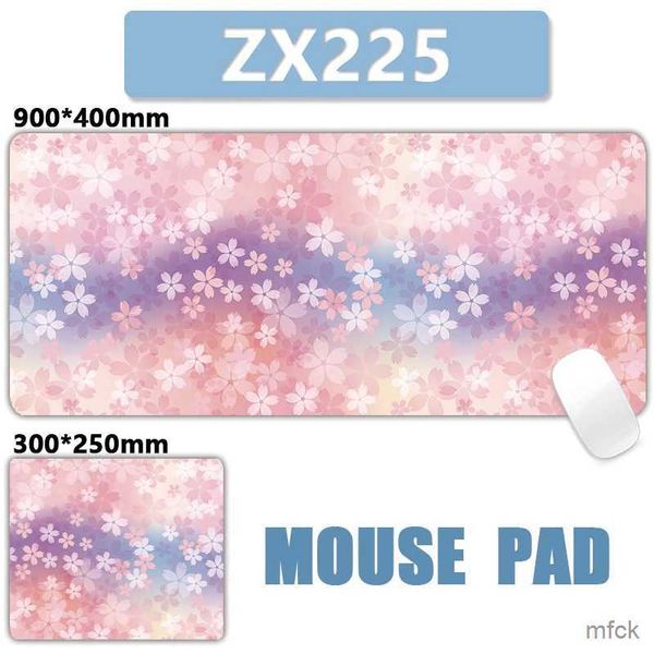 Poussions de souris Le poignet repose Beautiful Sakura Pink Jolit Kawaii Mouse Pad ordinateur ordinateur portable Office non glissant Keyboard Bureau Mat Mousepad