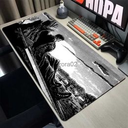 Muismatten Polssteunen Berserk Muismat Anime Muismat XXL Toetsenbord Pads Grote Laptop Speelmatten Speed Antislip Bureaumat Kantoor Muismatten Manga Tapijt YQ231117