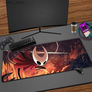 Mouse Pads Le poignet repose Big Mouse Pad Gamer HD Large Custom Desk Mats Clavier Pad Hollow Knight Soft ordinateur portable Anti-slip Office MICE PAD BURANT MOUSEPAD Y240419