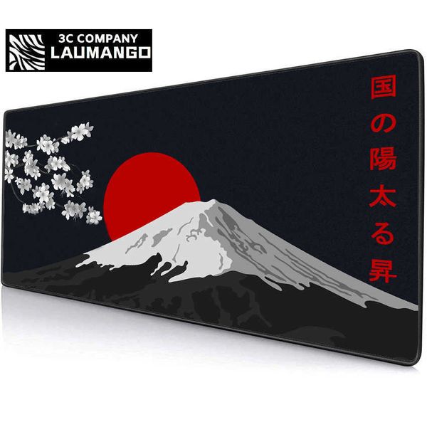 Alfombrillas para ratón Reposamuñecas Alfombrilla de ratón para Juegos en Blanco y Negro Fuji Mountain Mousepad Pc Gamer 90x40 Alfombrilla de Escritorio 2 mm Rosa Mausepad Teclado Mesa de computadora Decoratio T230215