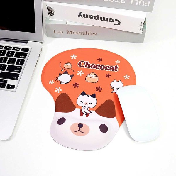 Pads de souris RESTS RESTS CARTOON PAD MOUSE AVEC LA POUR LA PORTIELLE APLAISE APLICROTABLE NAVEAU MATE DE MONDE AVEC LA MAIN REST AVEC PAD PAD AVEC POUR SOUTIEN Y240419