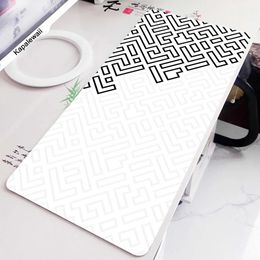 Muisblokken Pols Rests Computer Geometrische muiskussen Gaming MousePad Gamer Accessorise Toetsenbordkussentjes Grote tafel Tapijt Rubber muismat XXXL Desk MAT J240510